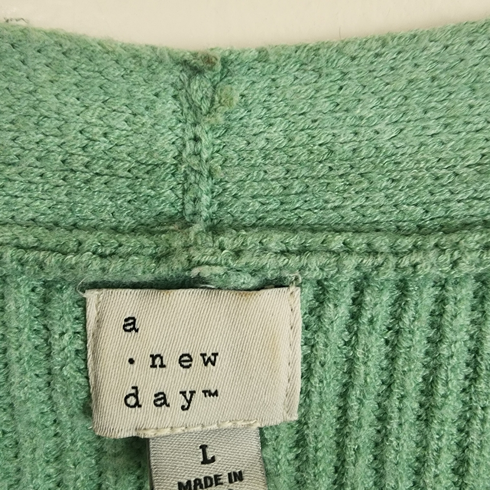 A New Day Mint Button-Up Cardigan - Picture 3 of 4
